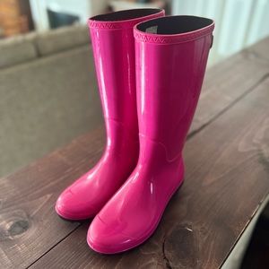 UGG Hot Pink Magenta Tall Rain Boots
